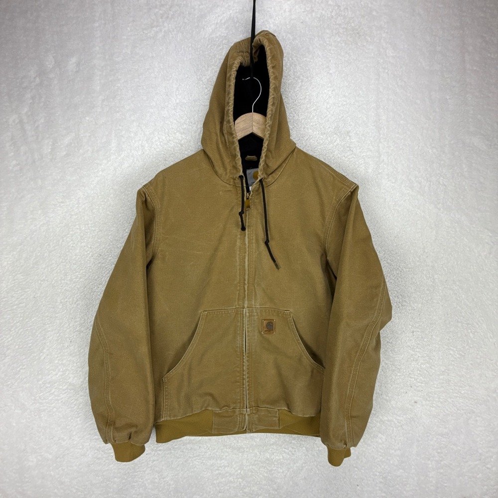 Carhartt Sandstone Active Jacket Thermal Lined Mens Small J25 CML Camel Brown